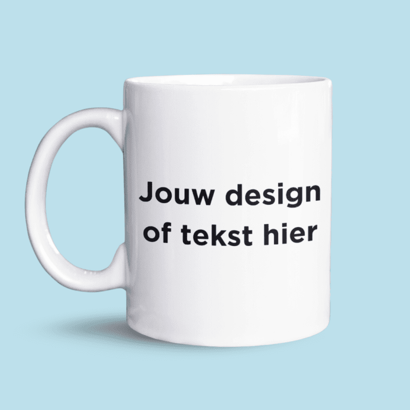 Witte mok bedrukken