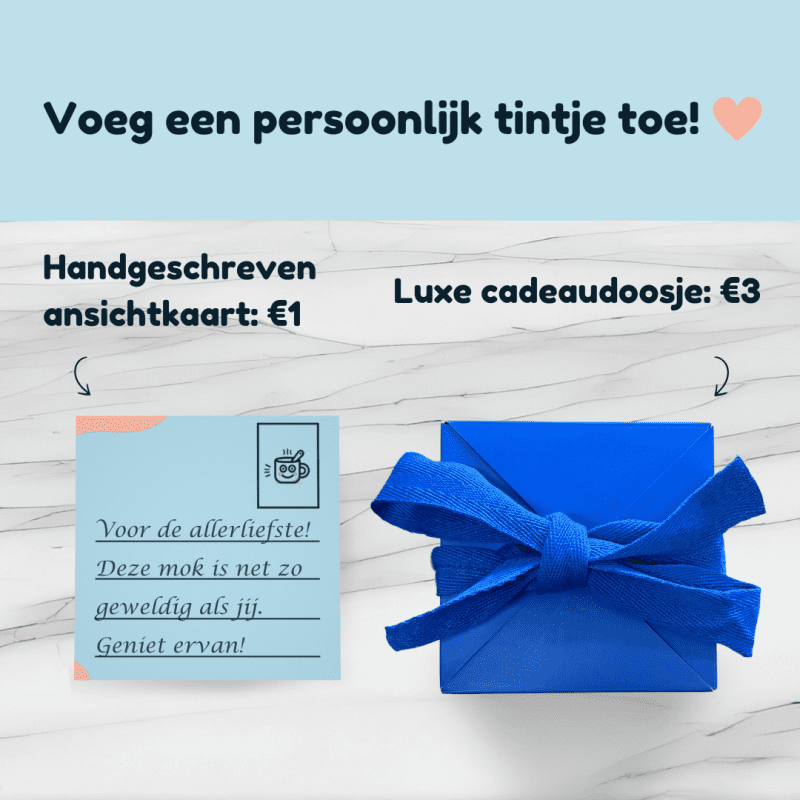 Meerprijs: ansichtkaart hadngeschreven of luxe cadeuadoosje