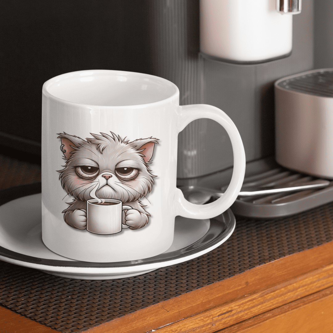 Ik heb een kater mok productafbeelding achterkant