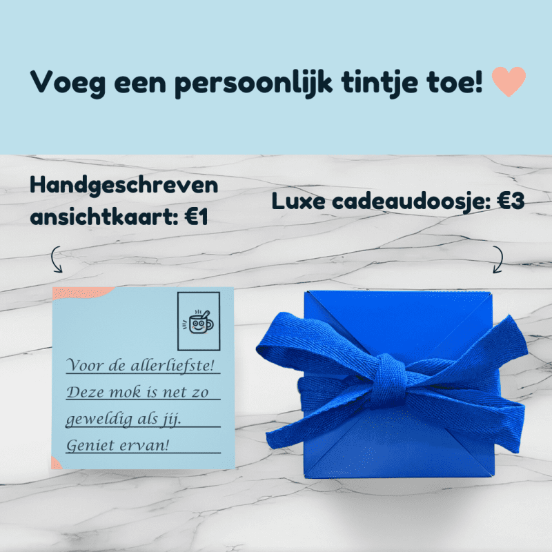 Meerprijs: ansichtkaart hadngeschreven of luxe cadeuadoosje