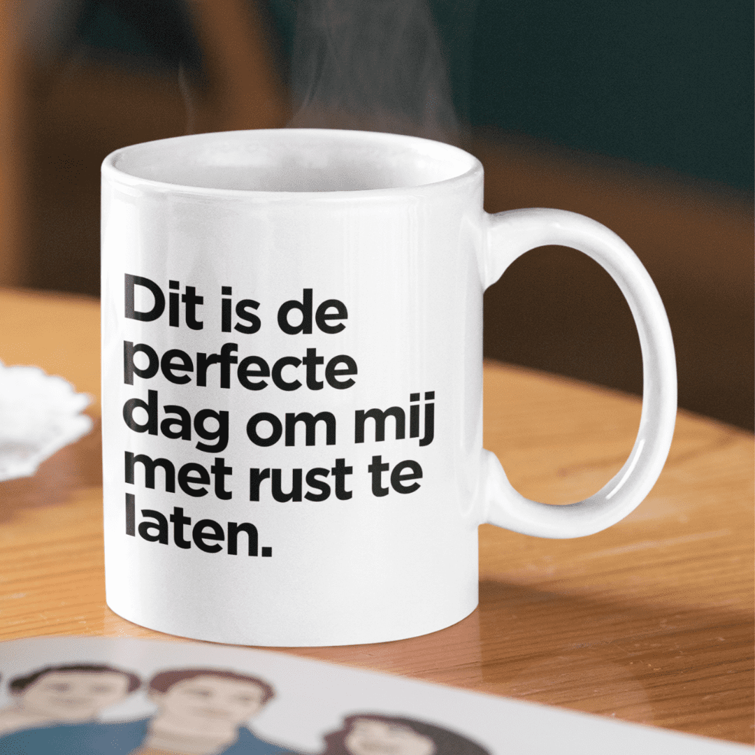Perfecte Dag Om Met Rust Gelaten Te Worden achterkant