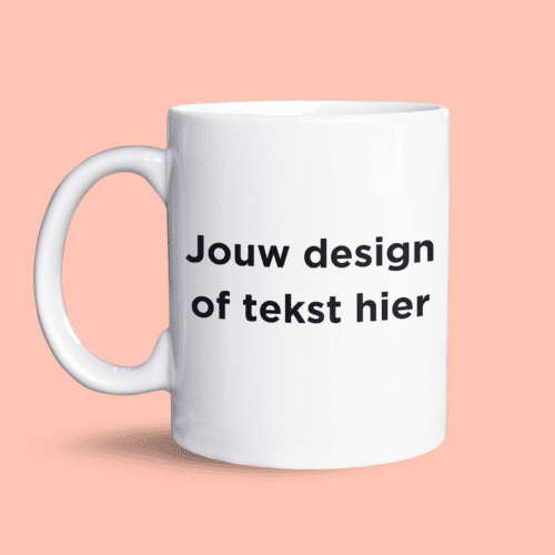 Witte mok ontwerpen