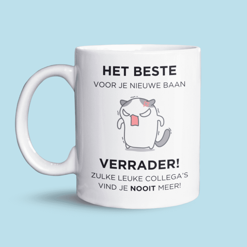 Het beste voor je nieuwe baan mok