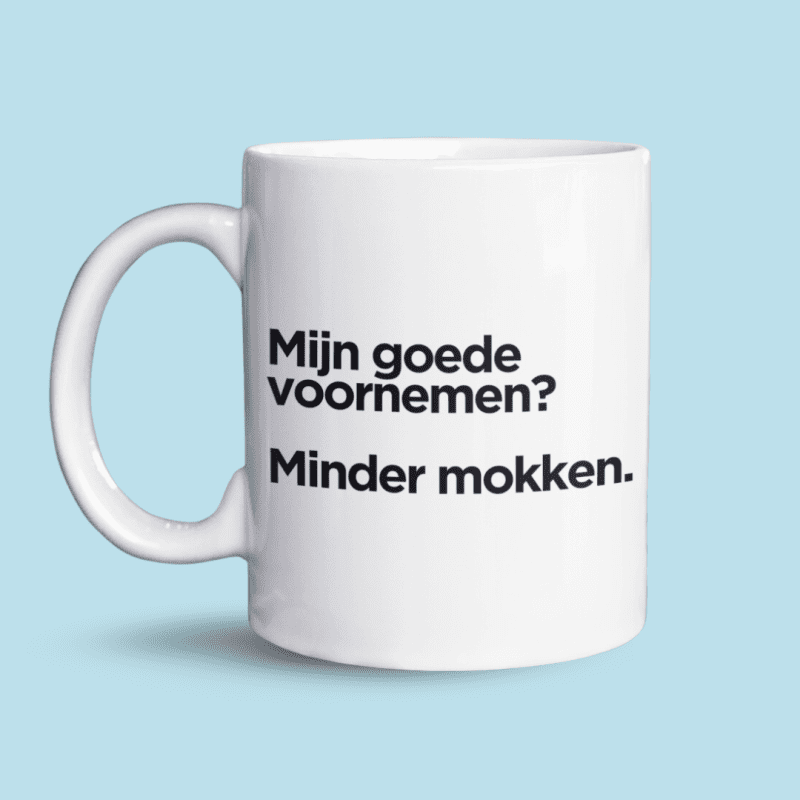 Mijn goede voornemen? mok