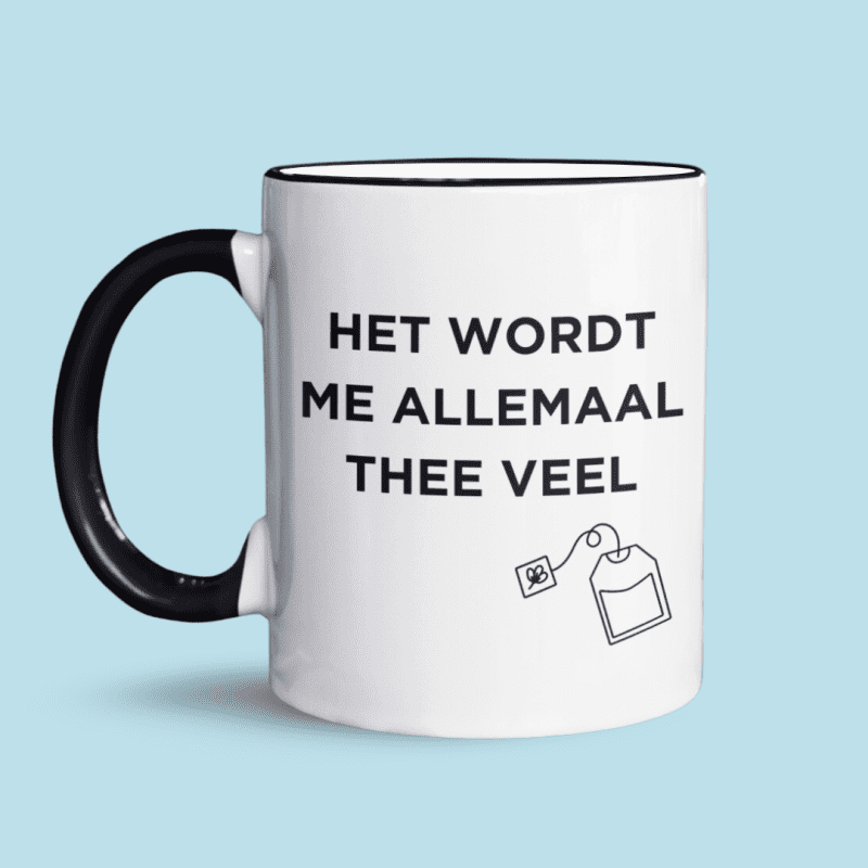 het wordt me allemaal thee veel