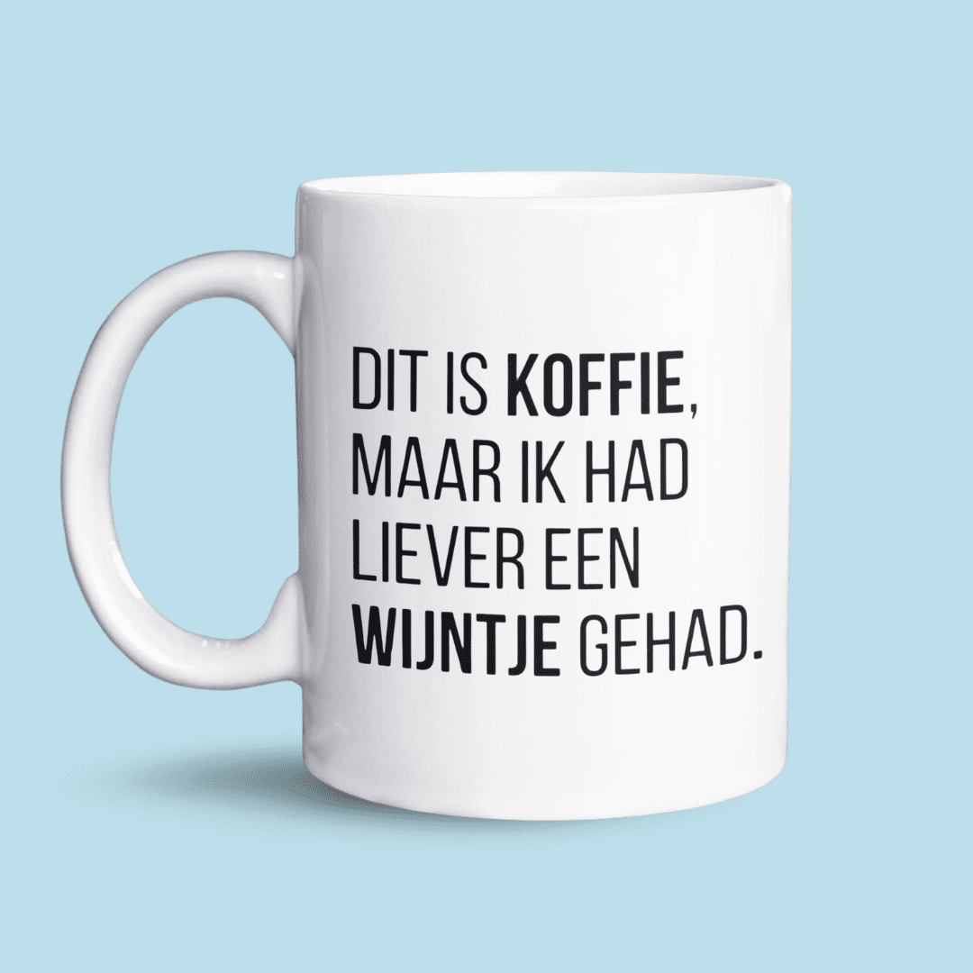 ik had liever een wijntje gehad mok wit