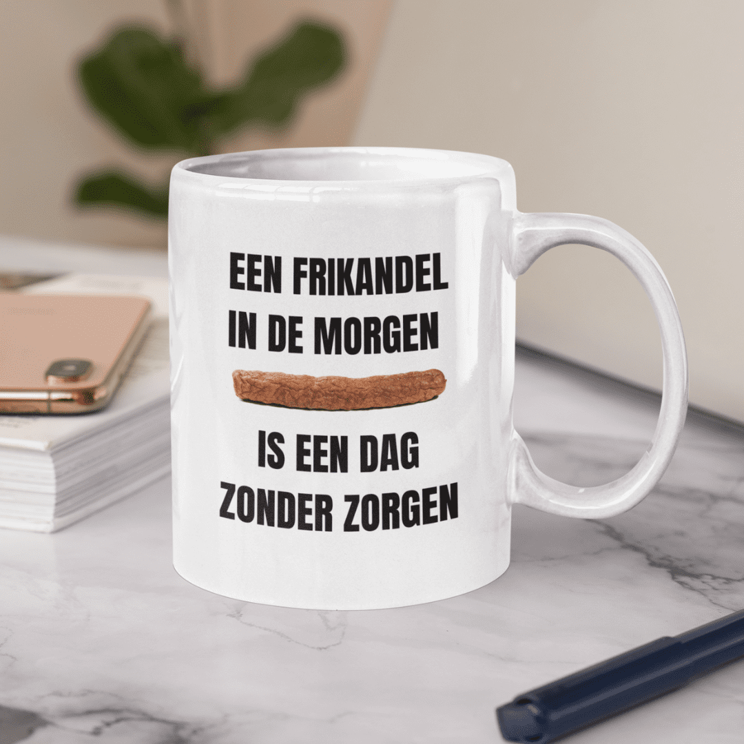 een frikandel in de morgen mok