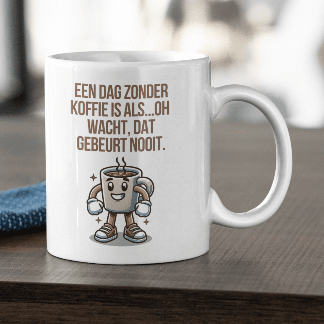 een dag zonder koffie is als mok
