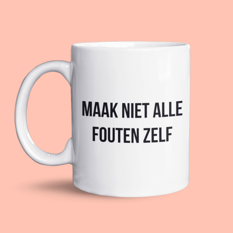 maak niet alle fouten zelf mok