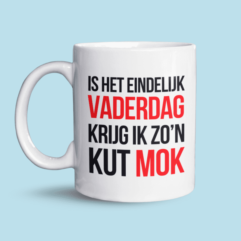 is het eindelijk vaderdag mok