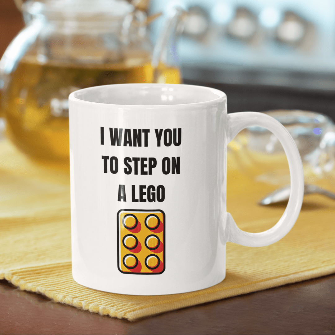I want you to step on a LEGO mok