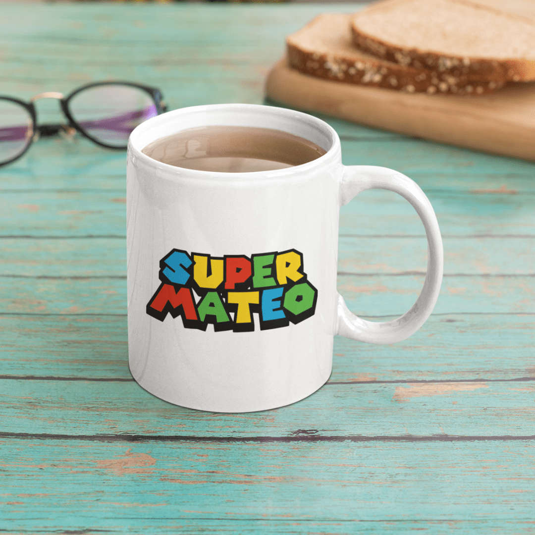 super mario personaliseerbare mok