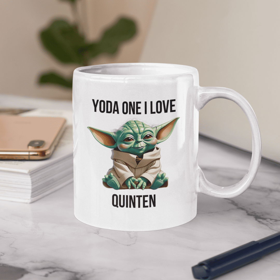 Yoda one I love personaliseerbaar