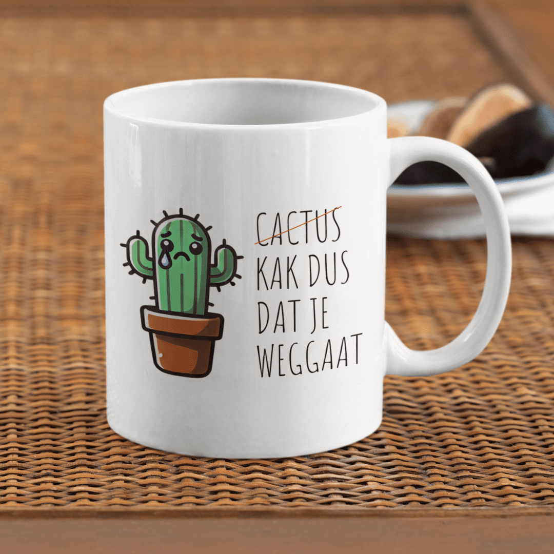 cactus dat je weggaat mok