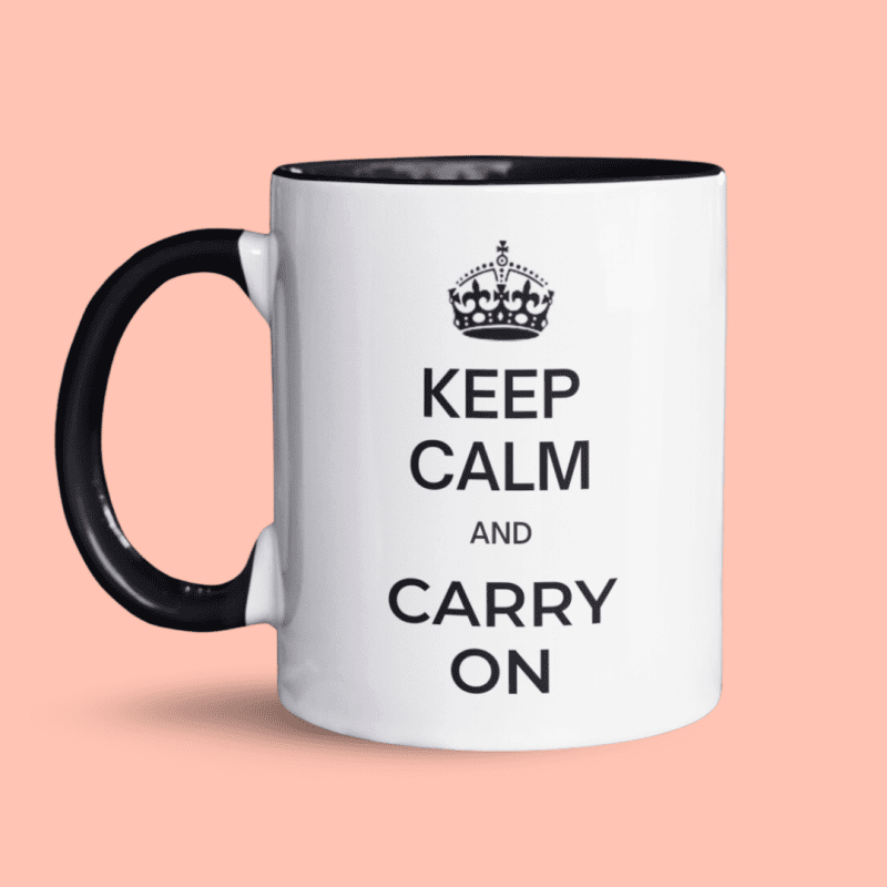 keep calm and ... mok personaliseerbare mok