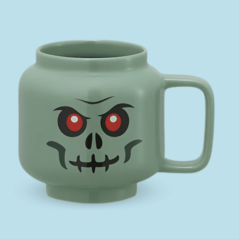 lego skelet groen mok