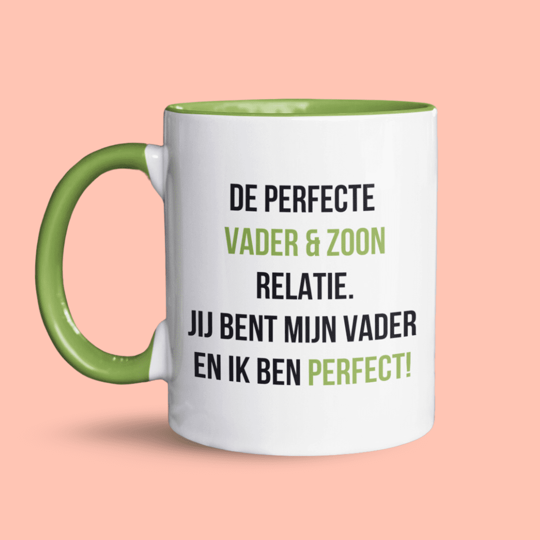 Perfecte Vader En Zoon Relatie Mok