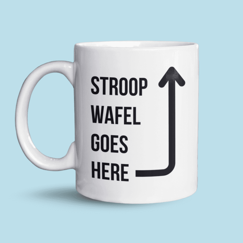 Stroopwafel goes here mok