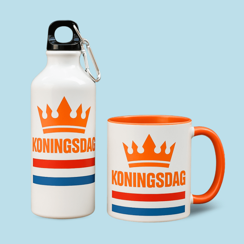 Koningsdag bidon & mok set