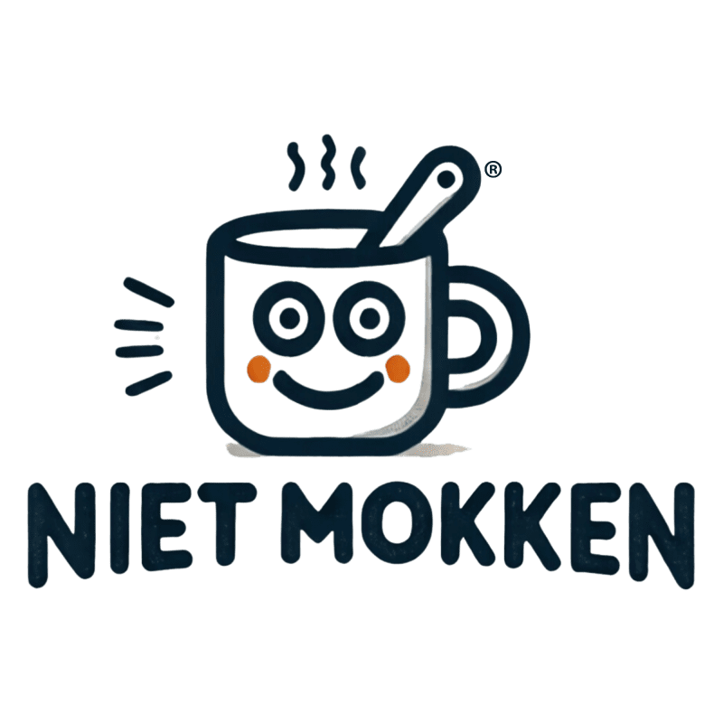 niet mokken logo met R