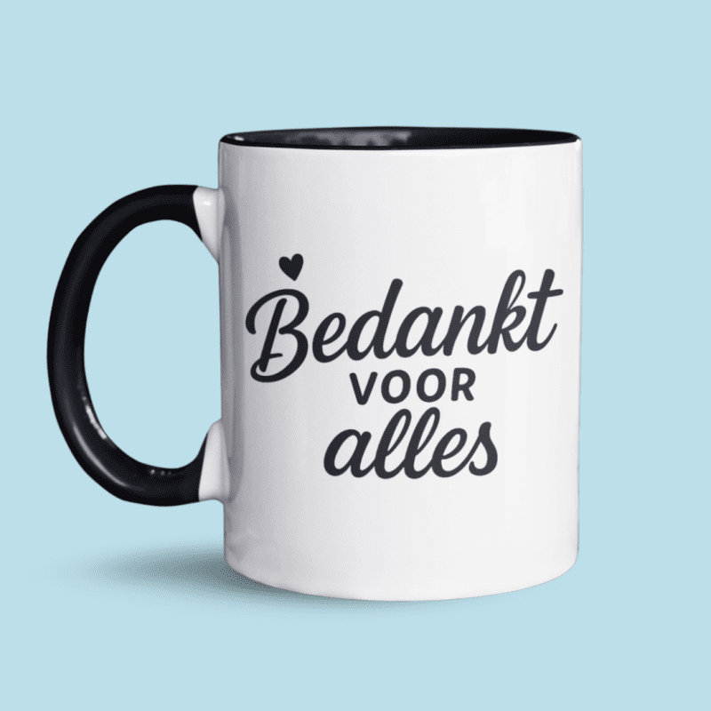 Bedankt voor alles mok