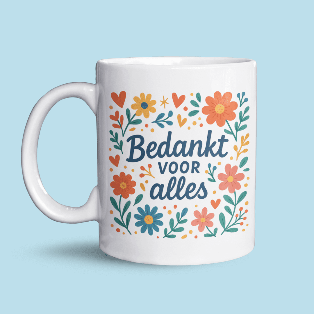 Bedankt voor alles mok