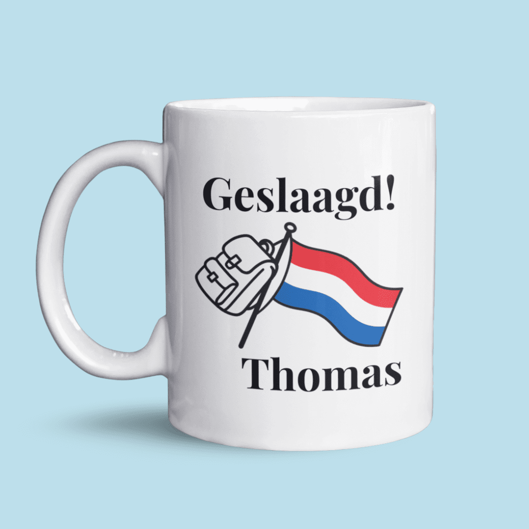 Geslaagd mok met naam