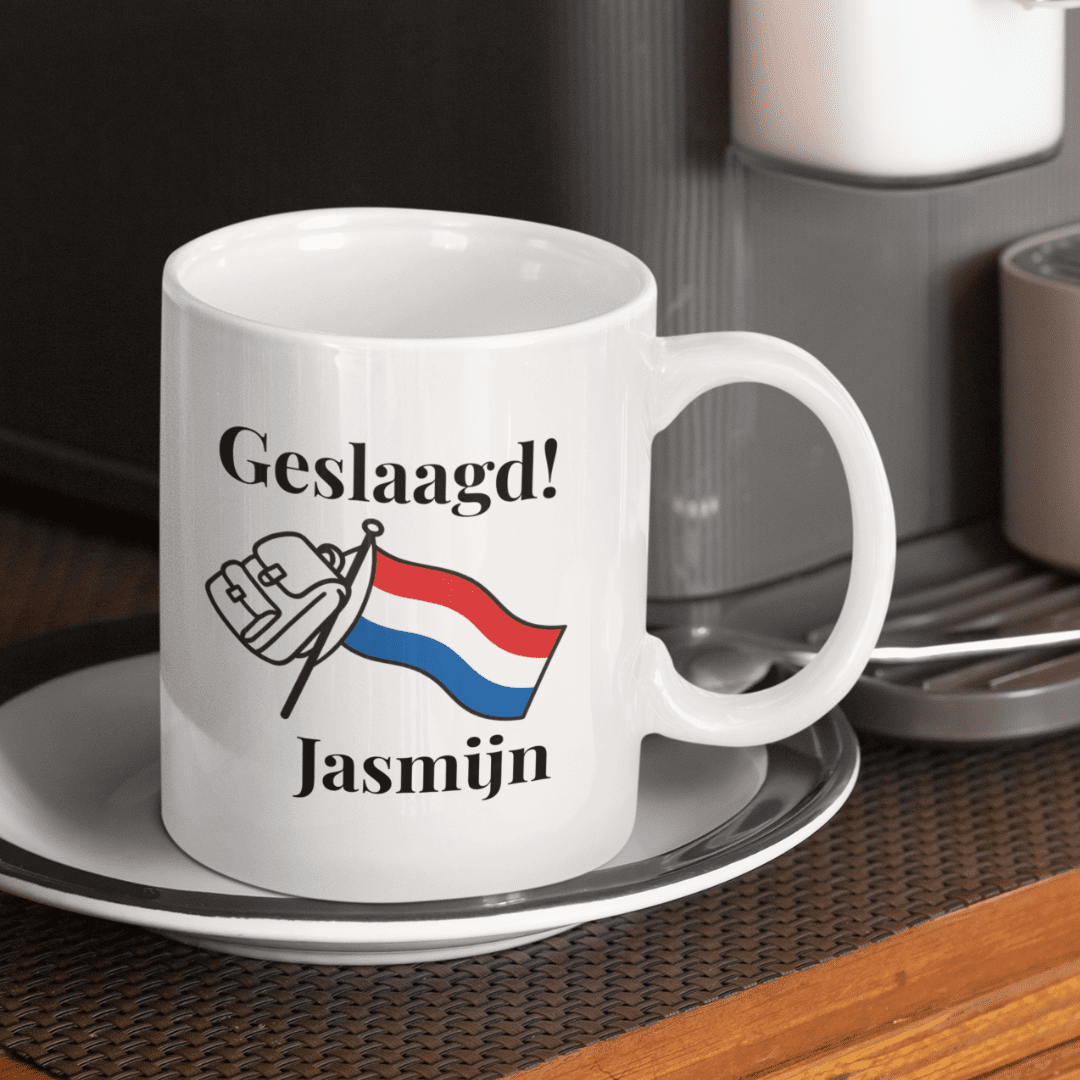 Geslaagd mok met naam