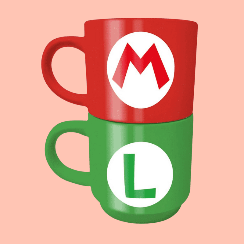 Super Mario stapelbare mokkenset