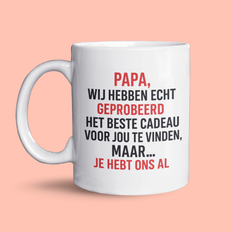 Papa, we hebben het geprobeerd
