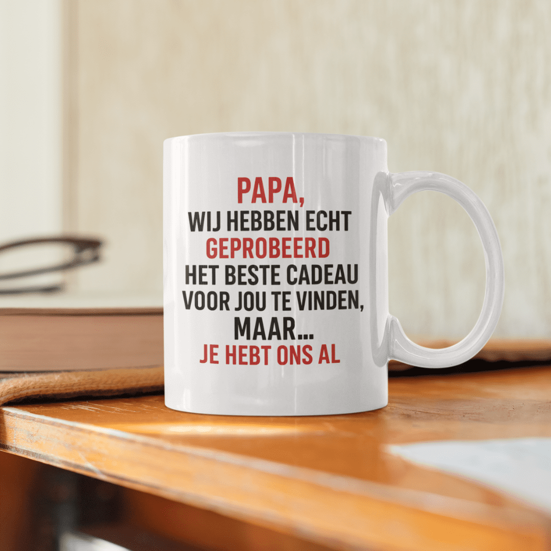 Papa, we hebben het geprobeerd