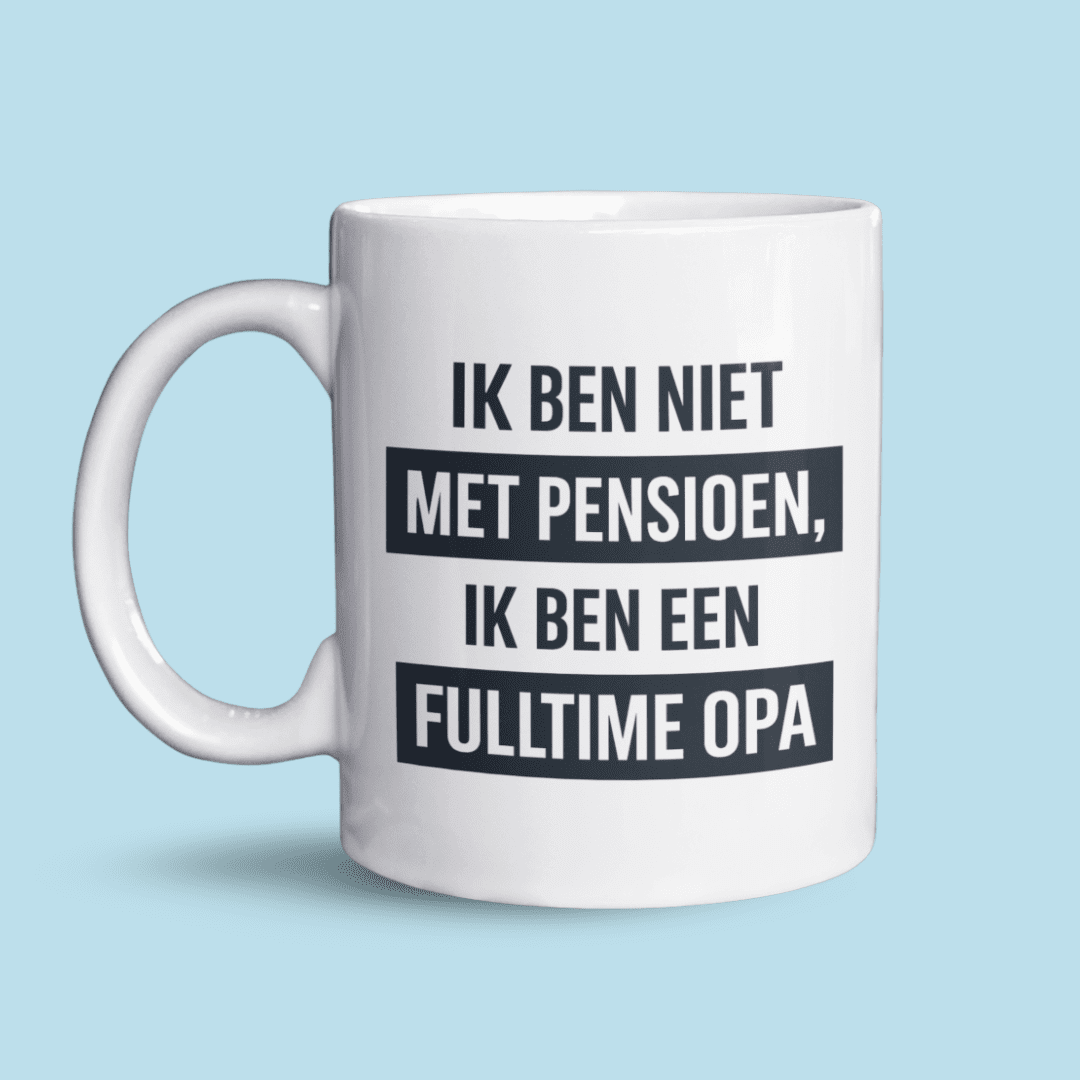 Ik ben een fulltime opa mok
