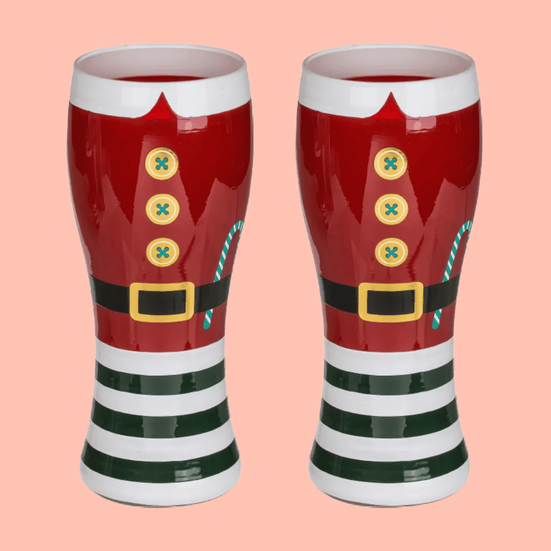 Kerst bierglazen