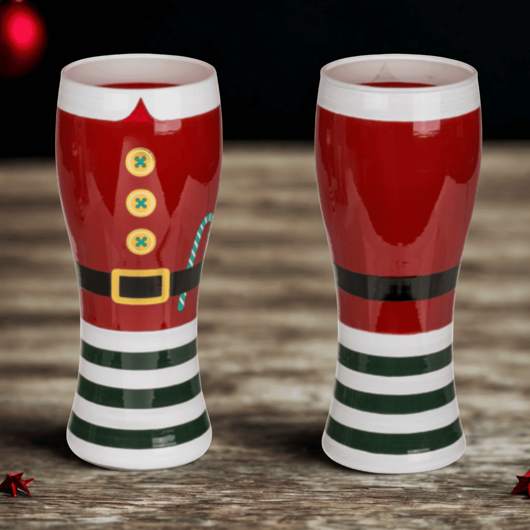 Kerst bierglazen
