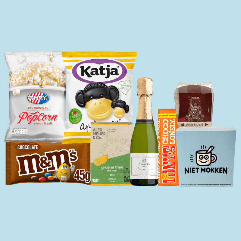 Valentijnsdag snackpakket vrouw