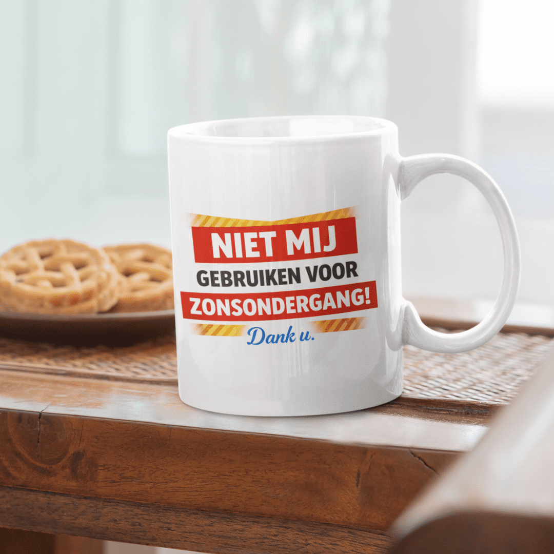 Niet mij gebruiken voor zonsondergang!